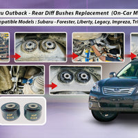 Subaru Outback - 2 x Rear differential bushes replacement