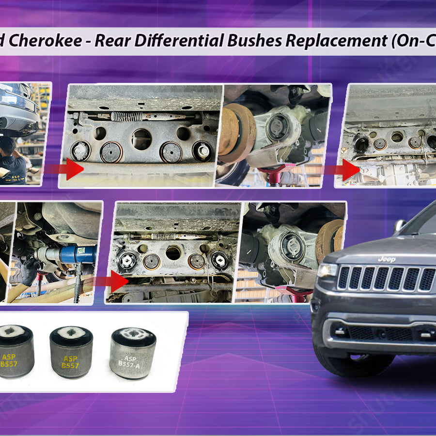 Jeep Grand Cherokee - 3 x Rear diff bushes replacement