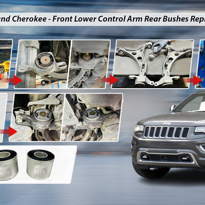 Jeep Grand Cherokee - 2 x Front lower control arm rear bushes replacement