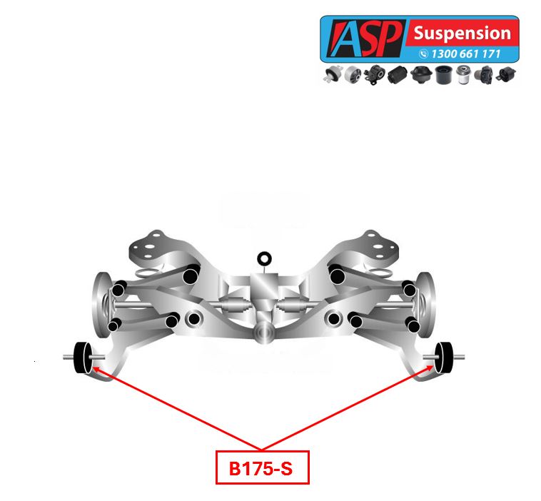 Ford Falcon BA Rear Trailing Arm Bush (Blade Arm) - HEAVY DUTY - B175 ...