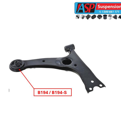 Toyota Corolla Front Lower Control Arm Rear Bush - STANDARD - B194