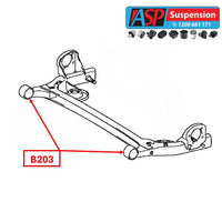 Volvo S40 Rear Trailing Arm Bush - STANDARD - B203
