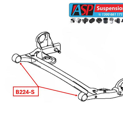 Nissan Serena Rear Crossmember Bush - HEAVY DUTY - B224-S  (Crush Tube Length - 102mm)