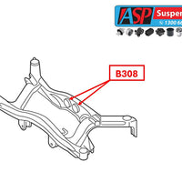 Mitsubishi Pajero Rear Differential Rear Mount Bush - STANDARD - B308