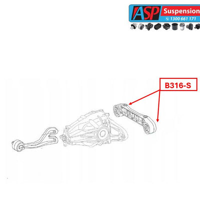 Mercedes Vito/Viano - W447 Rear Differential Rear Mount Bush - HEAVY DUTY - B316-S