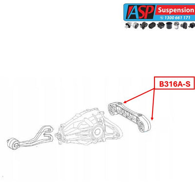 Mercedes Vito - W639 Rear Differential Rear Mount Bush - HEAVY DUTY - B316A-S
