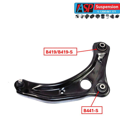 Nissan Micra-K13 Front Lower Control Arm Rear Bush - HEAVY DUTY - B419-S