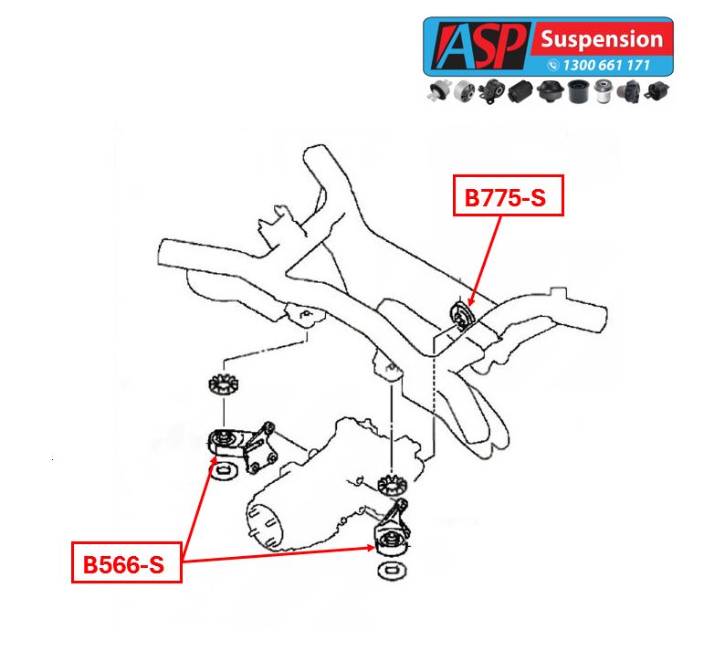 Mitsubishi ASX Rear Differential Front Bush - HEAVY DUTY - B566-S – ASP ...
