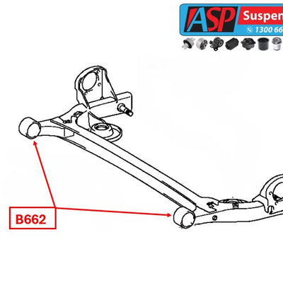 Nissan Leaf Rear Crossmember Bush - STANDARD - B662