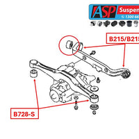Mitsubishi Evolution 4-9 Rear Differential Front Mount Bush - HEAVY DUTY - B728-S