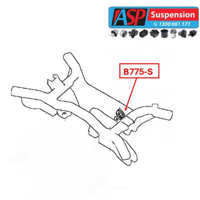 Peugeot 4007 Rear Differential Rear Bush - HEAVY DUTY - B775-S