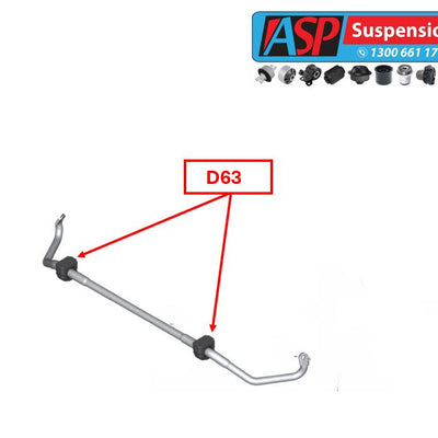 Toyota Landcruiser -200 Series Rear Stabilizer Bush - STANDARD - D63