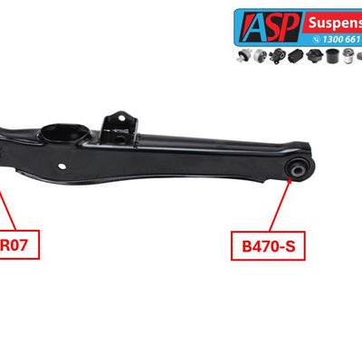 Jeep Patriot Rear Lower Control arm Outer Bush - HEAVY DUTY - R7 (Rose Joint)