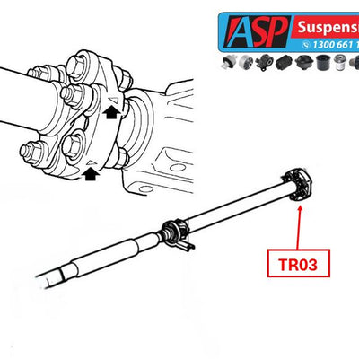 Toyota Crown GRS204/GWS204 Tailshaft Coupling - HEAVY DUTY - TR03